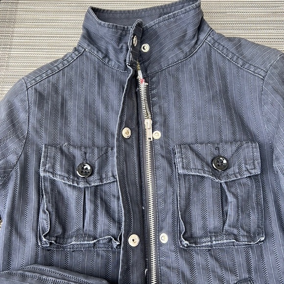 🎯RARE Stussy Military Style Jacket Gray Size Small - Picture 8 of 14